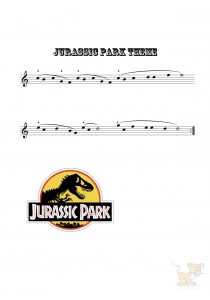 Bladmuziek/sheet music Jurassic Park - John Williams